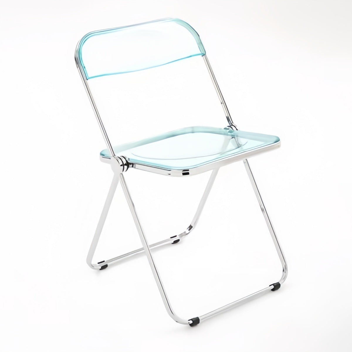 Transparent Folding Dining Chair – INS-Style Acrylic Plastic Crystal Designer Chair