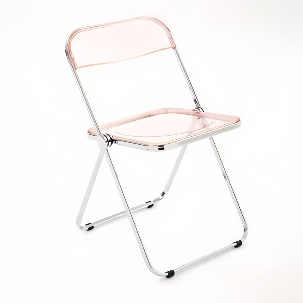 Transparent Folding Dining Chair – INS-Style Acrylic Plastic Crystal Designer Chair