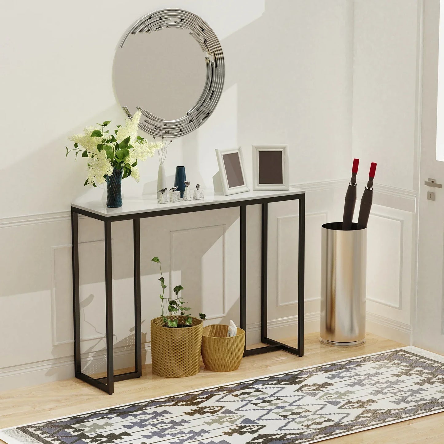 Luxury Modern Hall Console Table | Marble Console Table - motivodecor.com