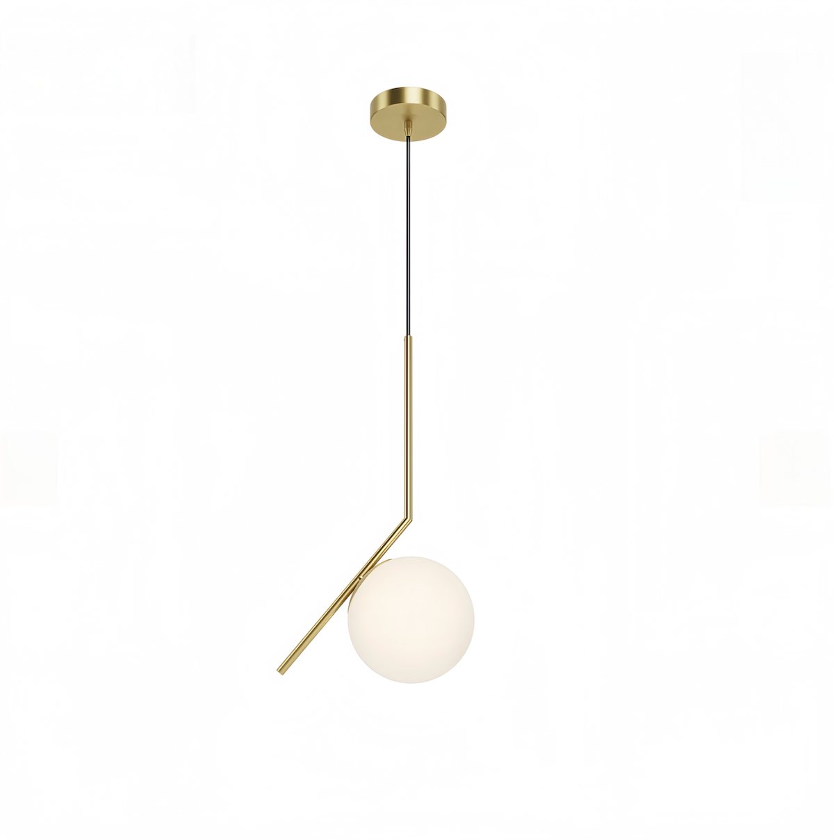 Gold Pendant Light - Elegant Brushed Gold Modern Pendant Lighting