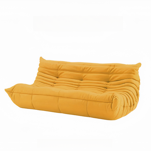 Togo Couch 3-Seater: Luxurious Suede for Comfort & Style - motivodecor.com