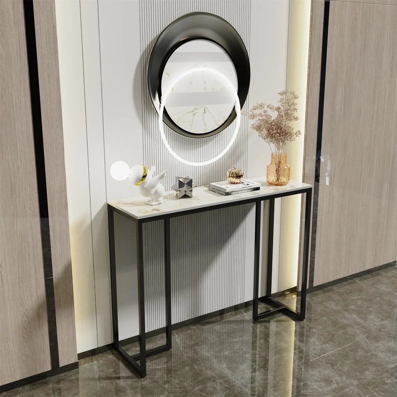 Luxury Modern Hall Console Table | Marble Console Table - motivodecor.com