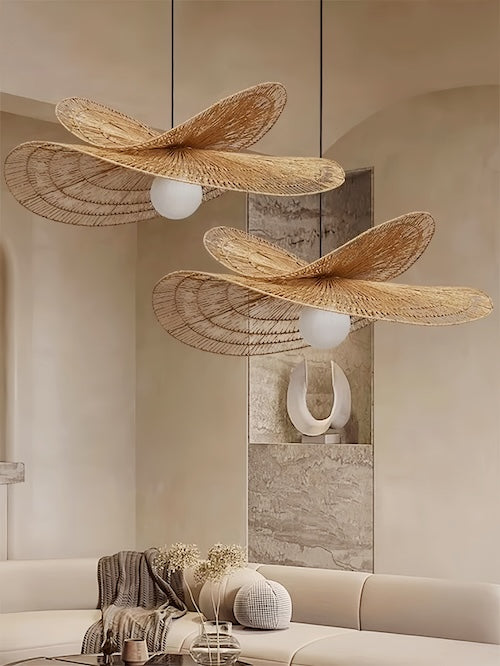 handmade rattan pendant light for living room - motivodecor.com