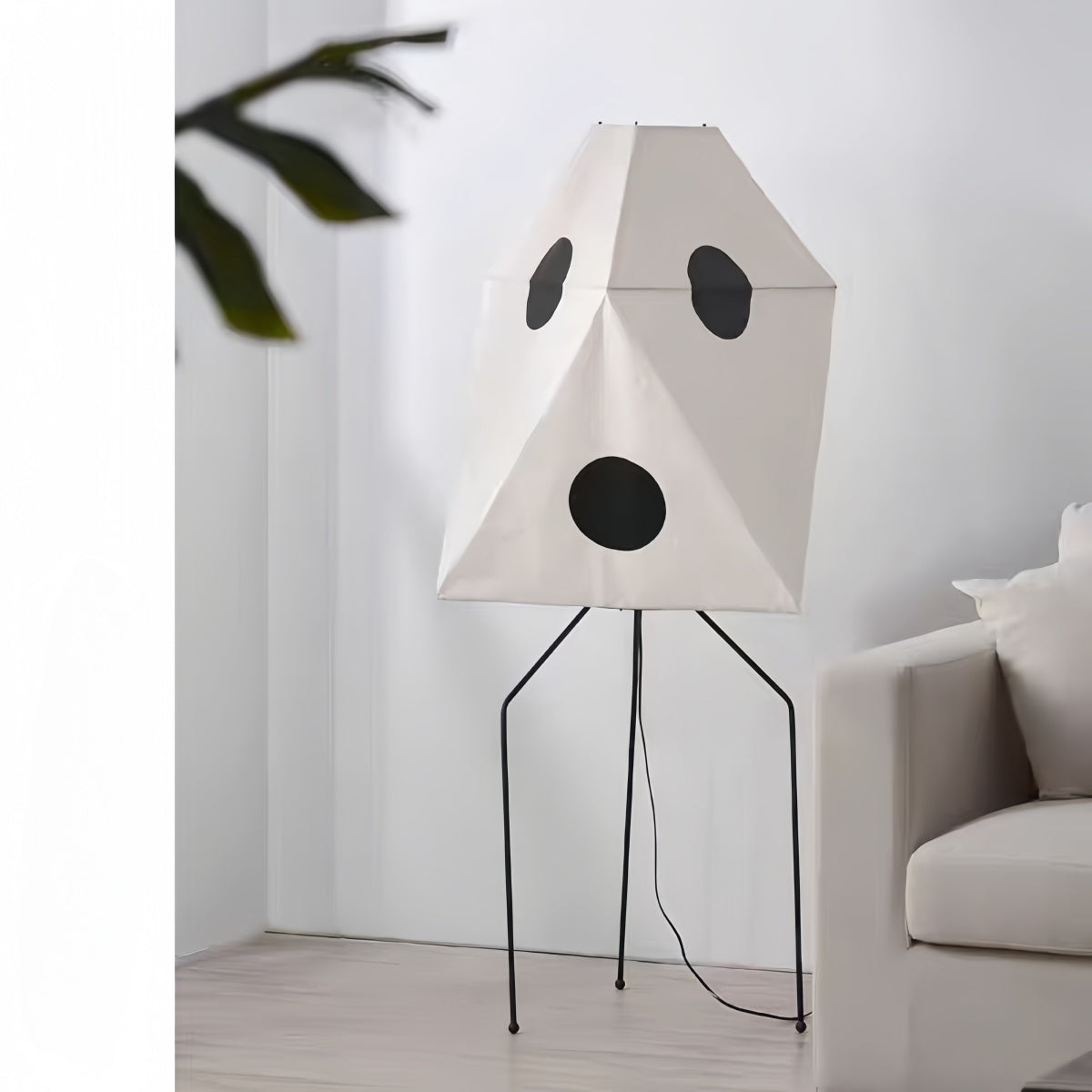 Noguchi Style Akari Paper Lantern Floor Lamp – Retro Wabi-Sabi Design