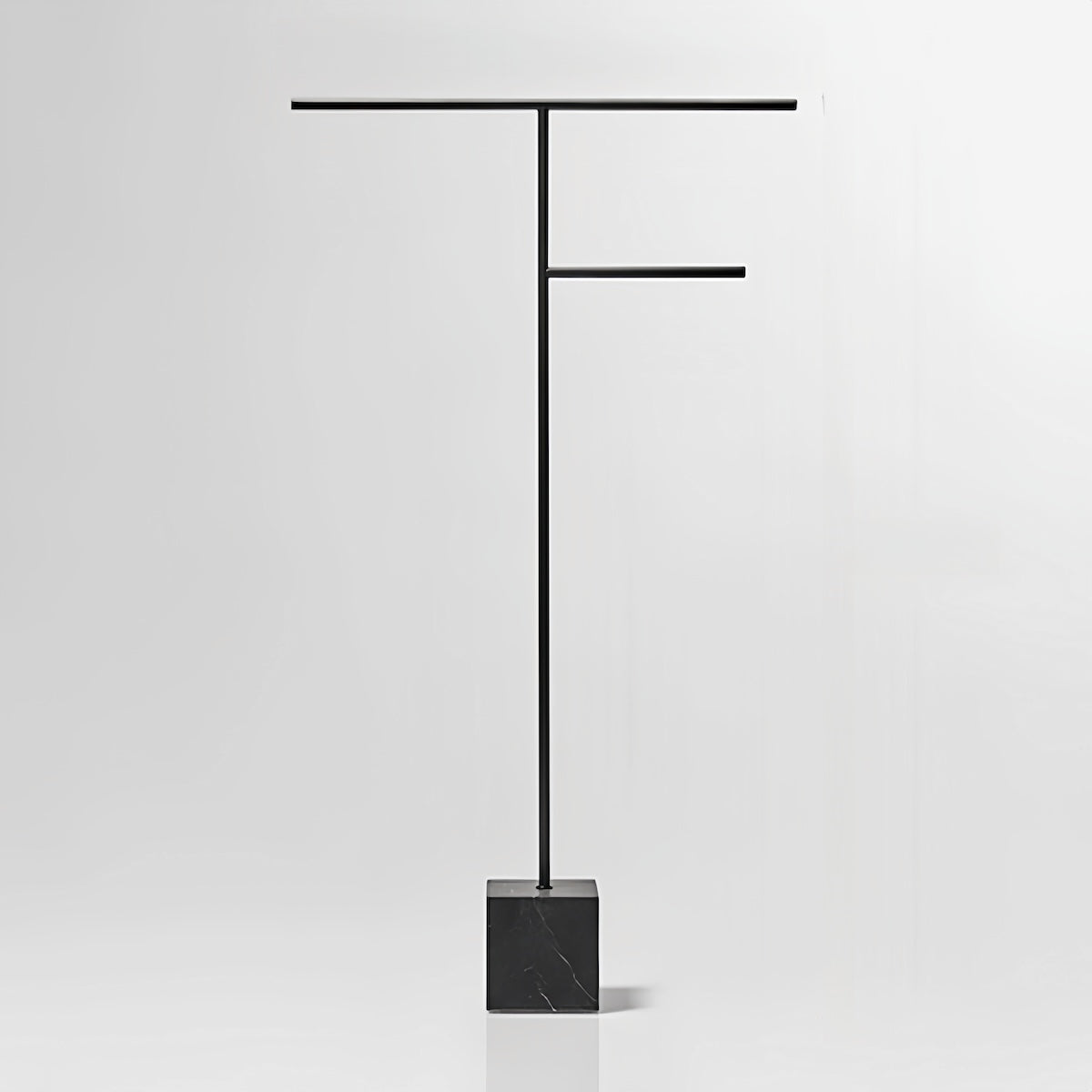 Free Standing Towel Rack - Elegant Marble-Inspired Stainless Steel Design