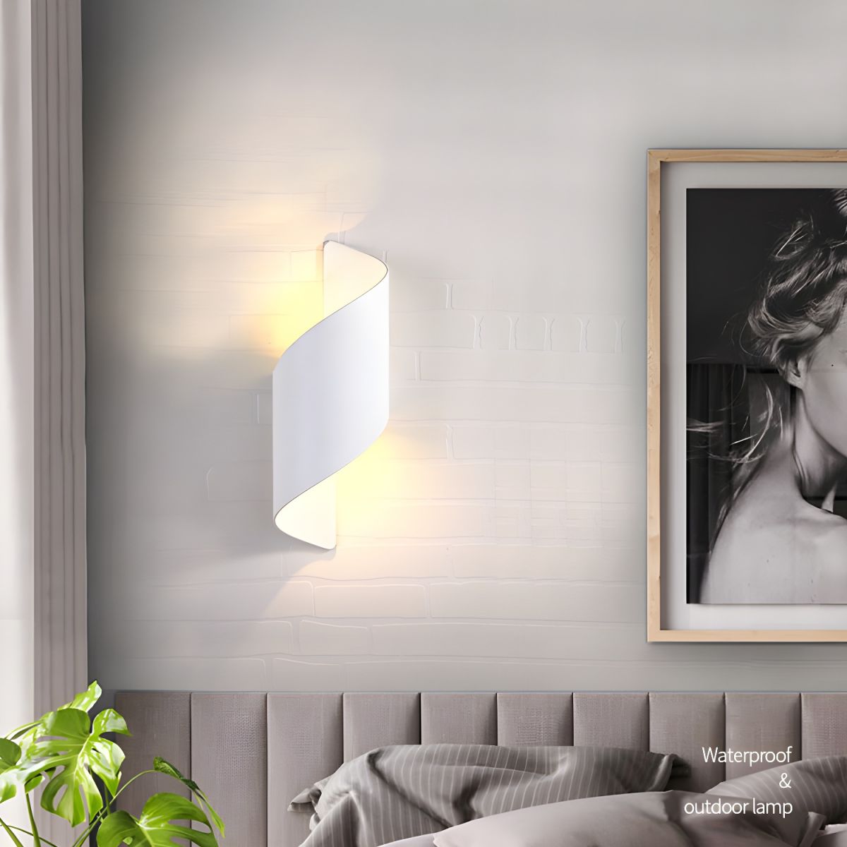 Postmodern Unique Sconce Light 2 Light Metal Wall Lamp for Bedroom Living Room