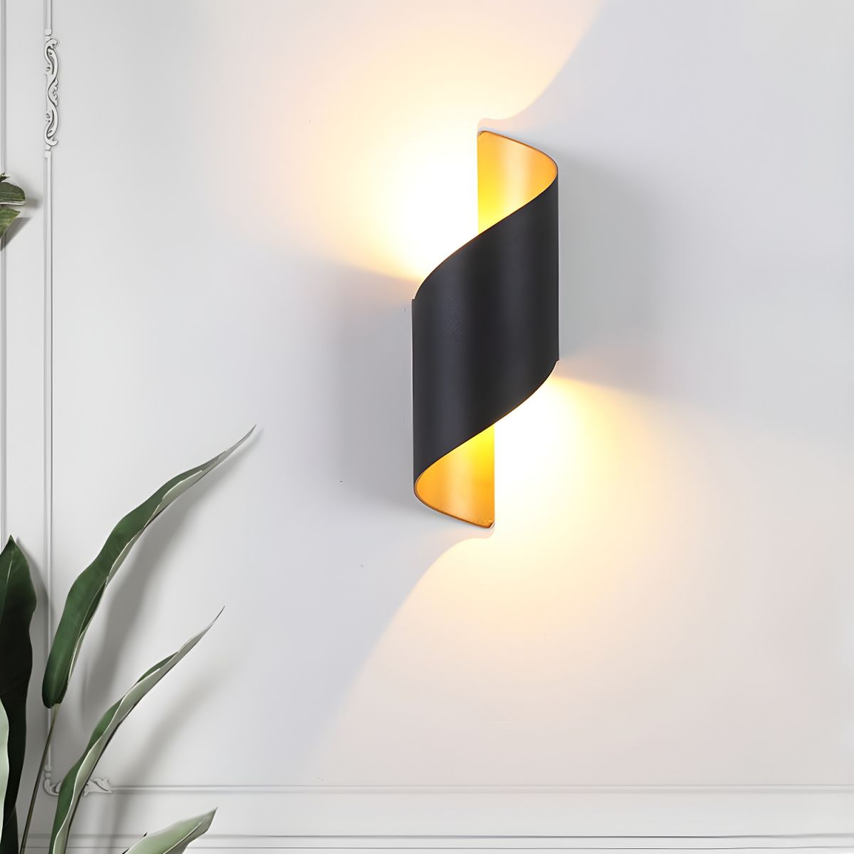 Postmodern Unique Sconce Light 2 Light Metal Wall Lamp for Bedroom Living Room