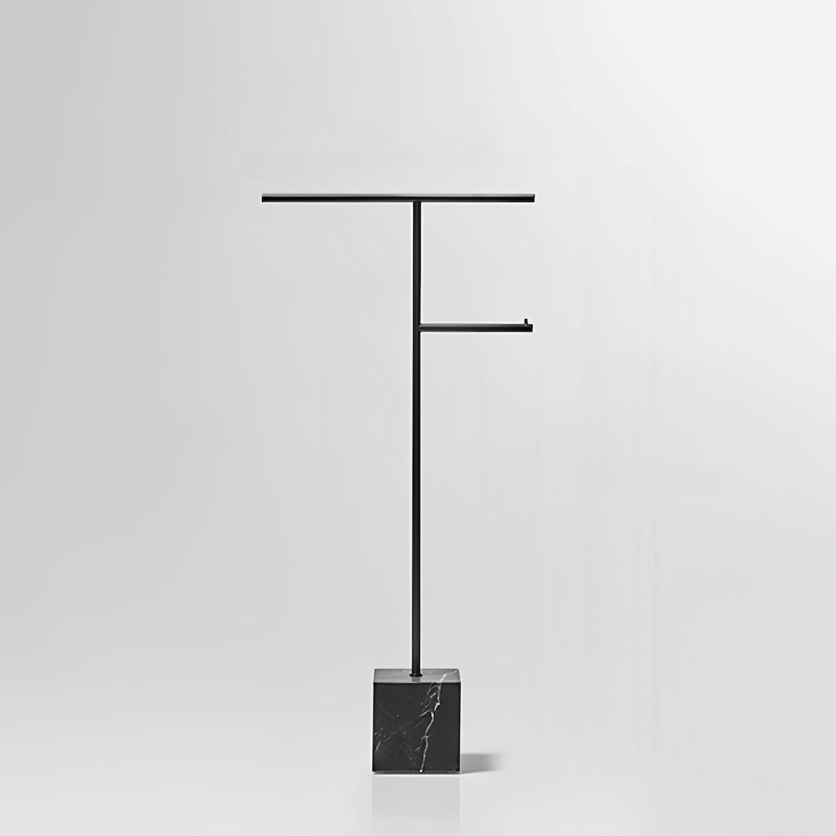 Free Standing Towel Rack - Elegant Marble-Inspired Stainless Steel Design