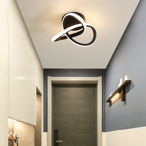 Modern LED ceiling chandelier lamp providing aesthetic lighting solution for hallway.