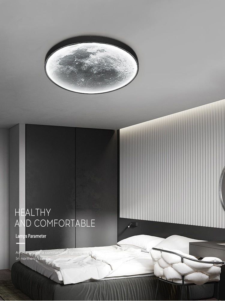 Modern Moon Ceiling Light | Luxurious Lighting