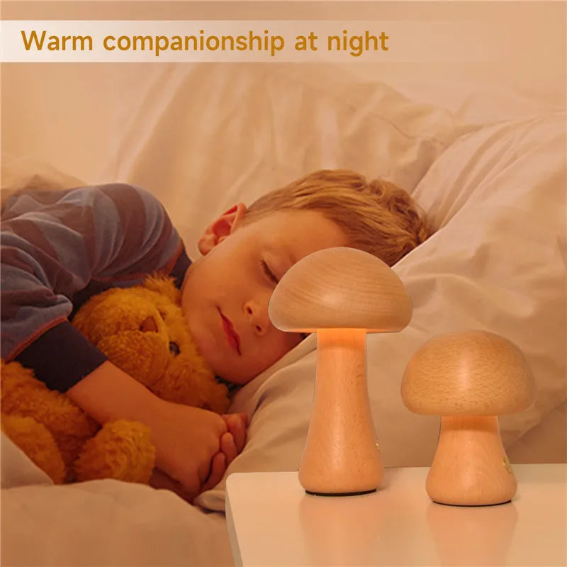 Mushroom Night Light - Cute Table Lamp for Whimsical Decor - motivodecor.com