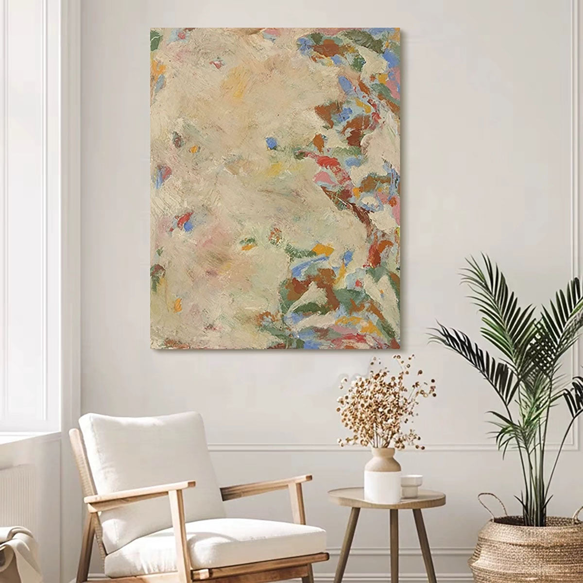 Wabi-sabi Textured Abstract Wall Art