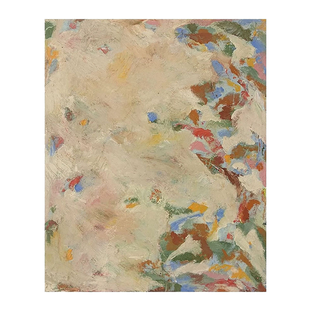 Wabi-sabi Style Textured Abstract Oil Painting