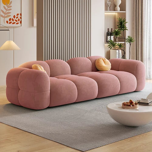 pink large sofa