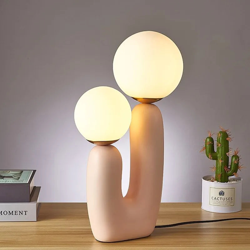 Tall Table Lamp | Minimalist Art Resin Table Lamp Design - motivodecor.com