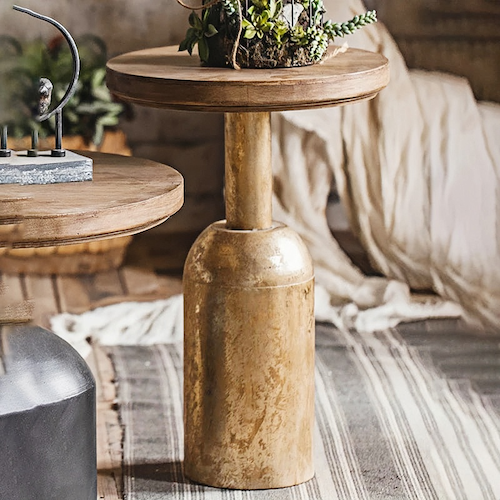 Retro Round Coffee Table | Vintage-Inspired Elegance for Modern Spaces - motivodecor.com