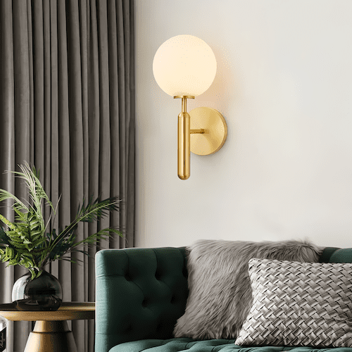 Single Head Glass Wall Light | Radiant Brilliance - Motivo Decor