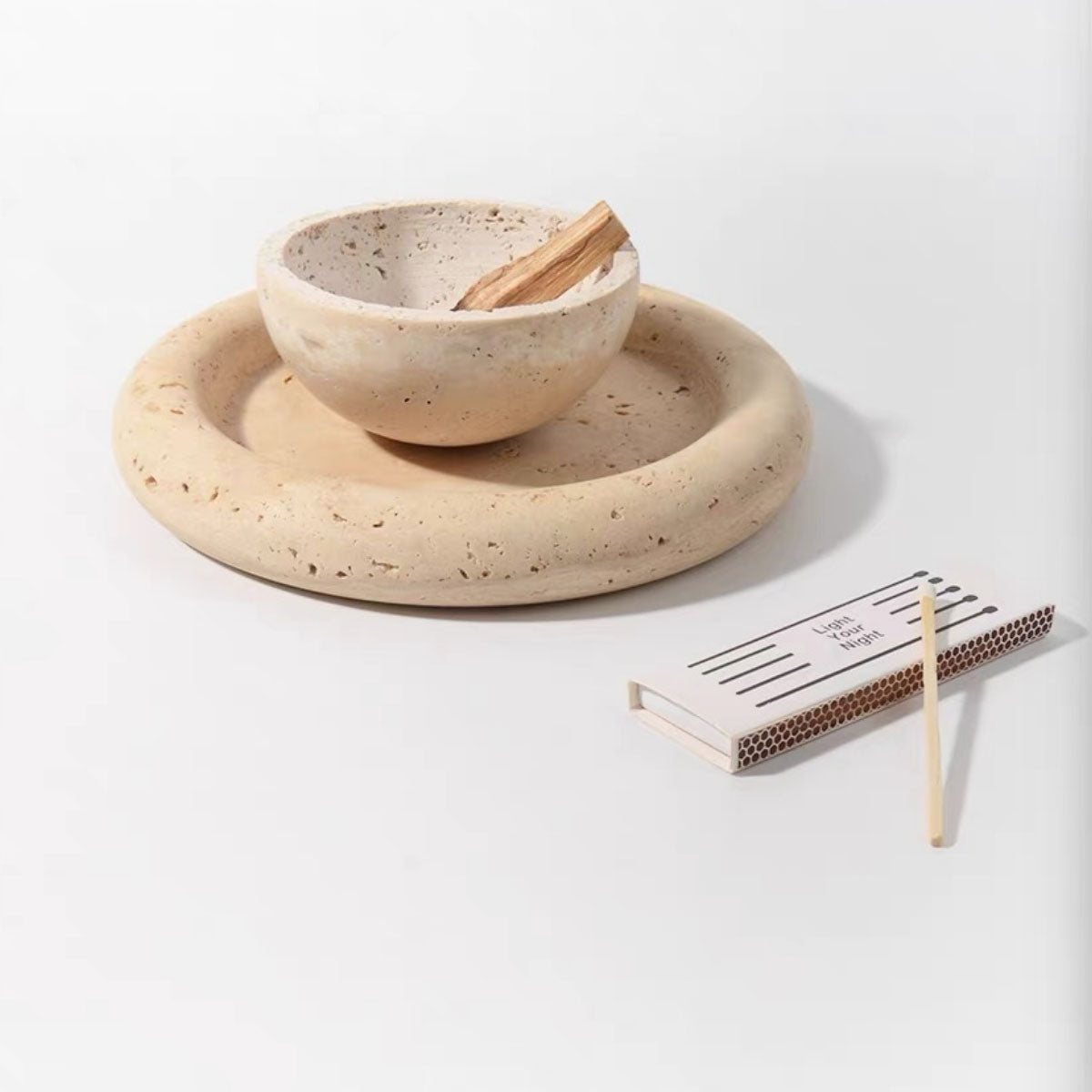 Bathroom Tray: Natural Yellow Onyx Stone Jewelry Organizer & Decor