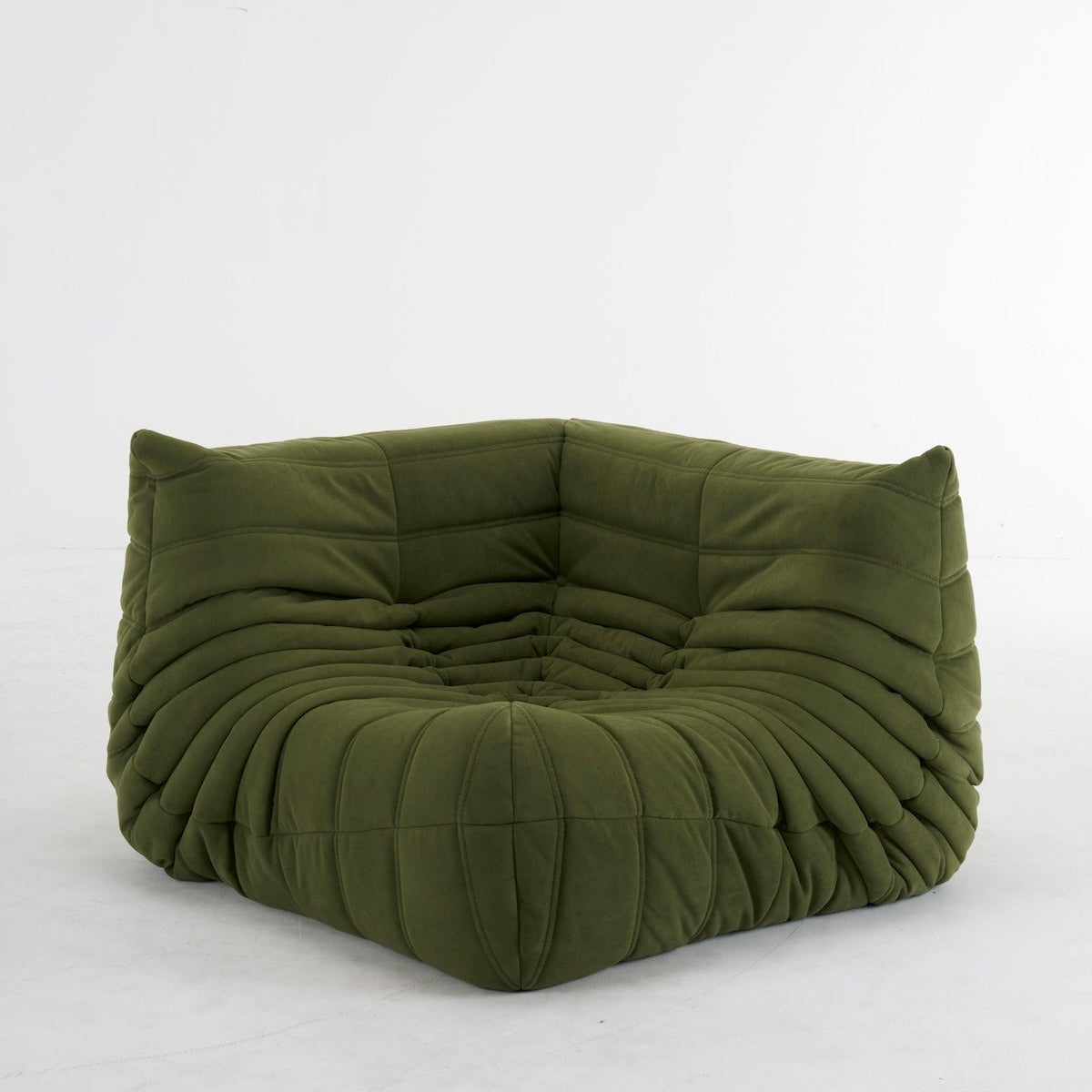vintage green corner sofa for modern living