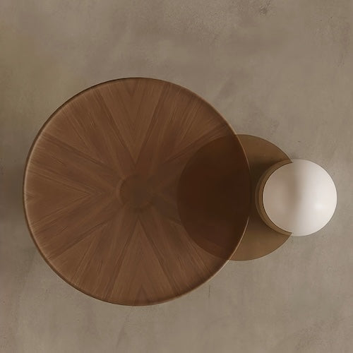 Elegant Walnut Wood Coffee Table Set – A Blend of Modern Minimalism an - motivodecor.com