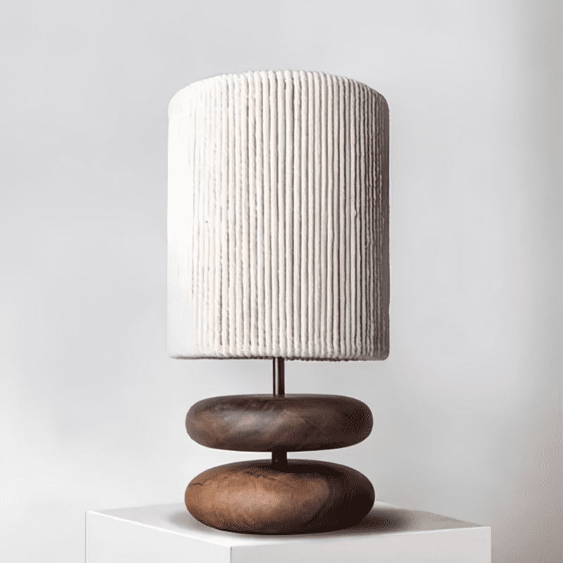 Wood Table Lamp - Japanese Style Illumination Elegance - motivodecor.com